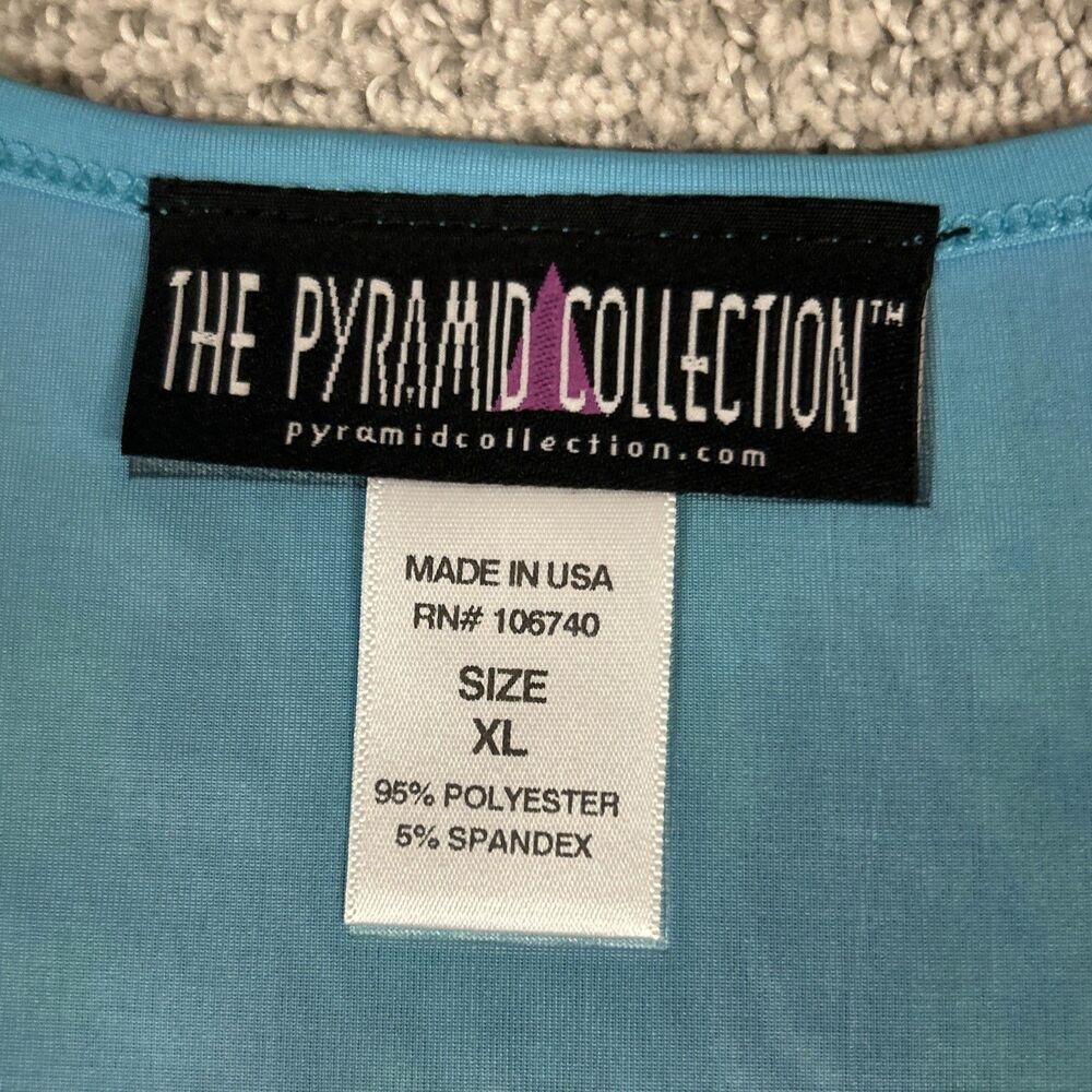 The Pyramid Collection Maxi Dress Womens XL Blue Purple Stretch Long USA Y2K - Picture 5 of 7